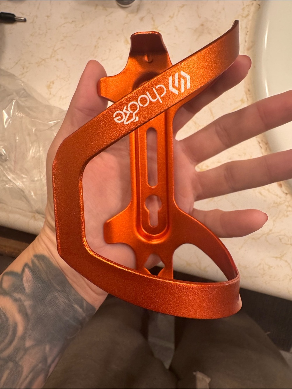Chaser Orange Aluminum Bottle Cage for Bikes
